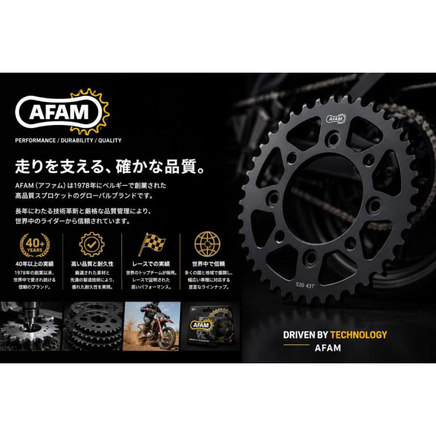 AFAM (アファム) リアスチールスプロケット 530-45 XJ400/D 82 12403-45 |  | 04