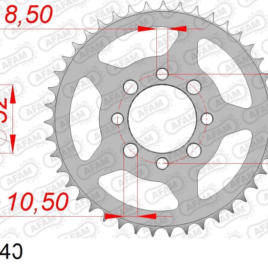 AFAM (アファム) リアスチールスプロケット 428-40 14101-40 |  | 01