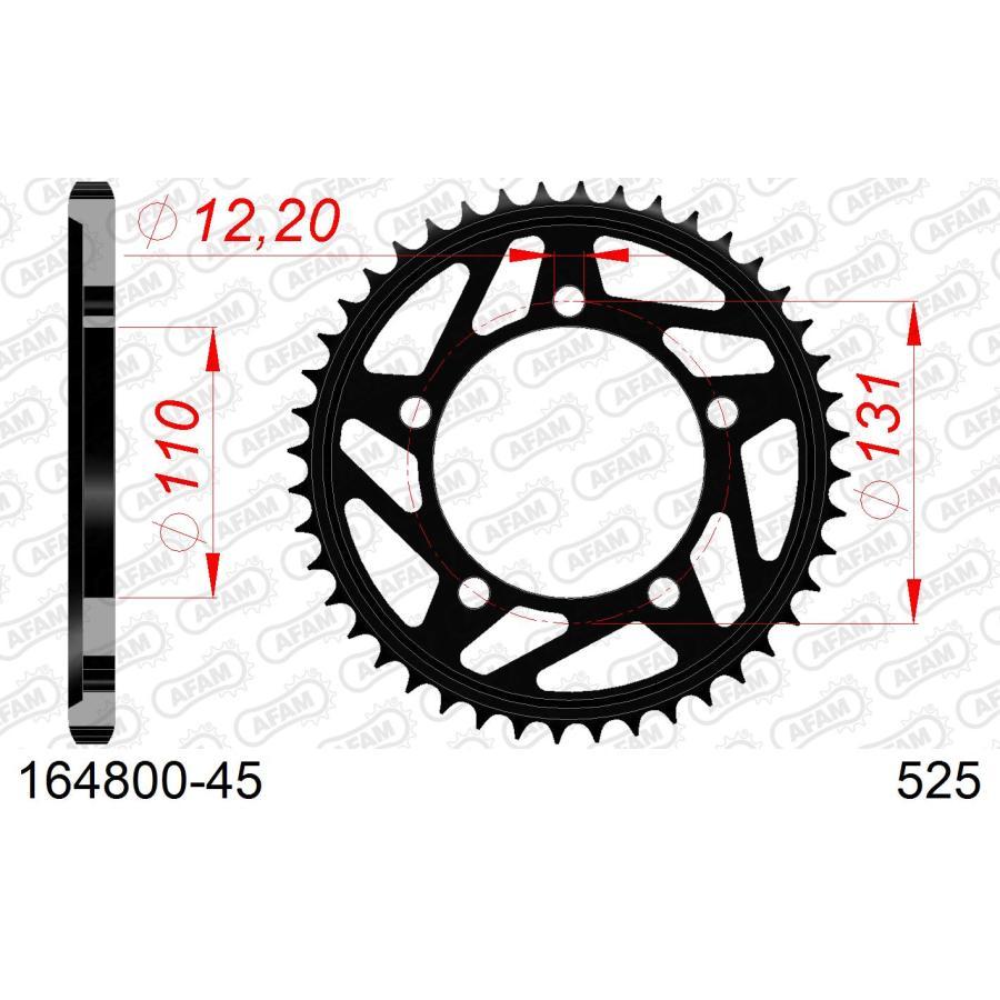AFAM (アファム) リアスチールスプロケット 525-45 S1000RR 164800-45 |  | 01