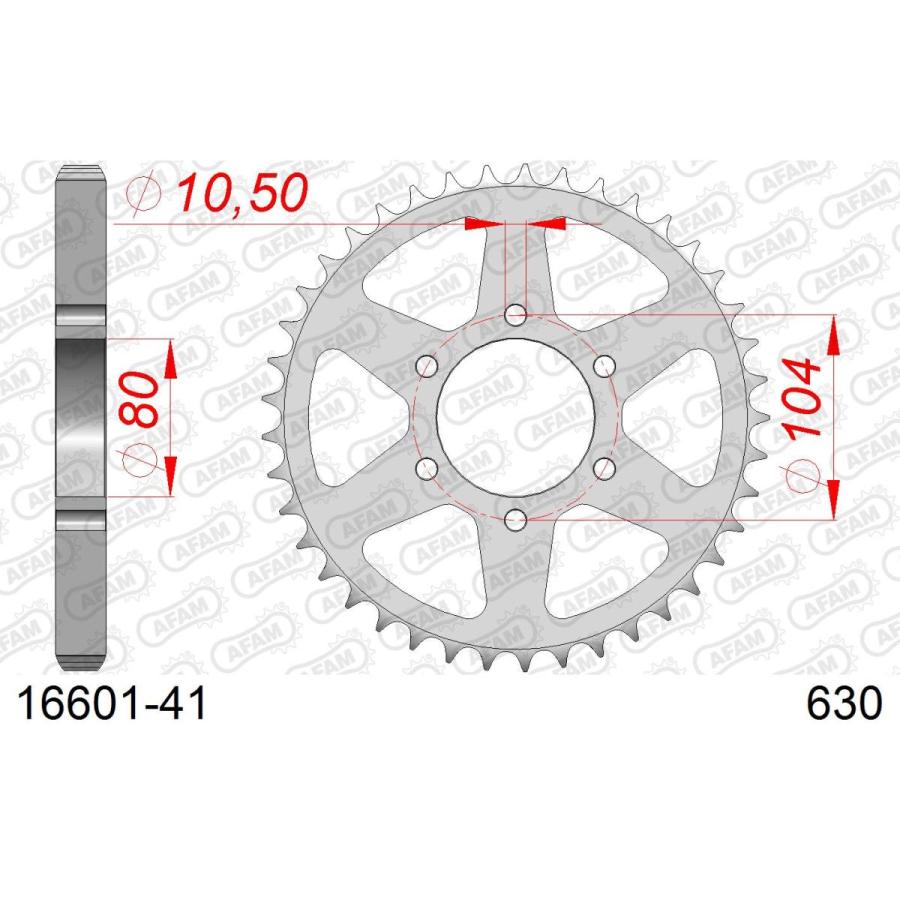 アファム Rスチールスプロケット 630-41 GPZ 1100 B1 81/Z 1000 J1-J3 81-83/Z 1000 R2 83/Z900 |  | 01