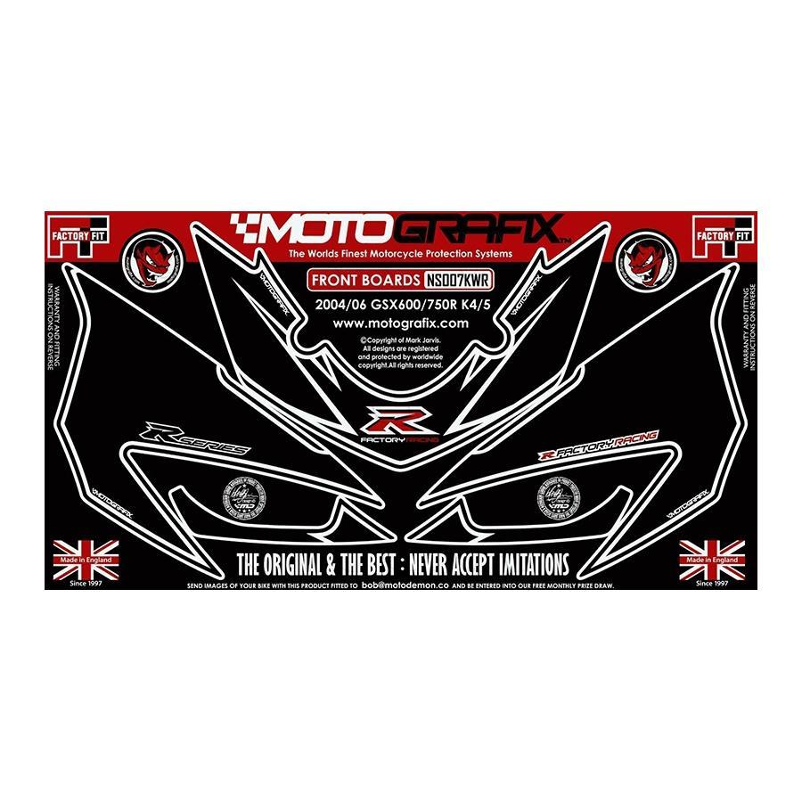 モトグラフィックス ボディパッド FRONT GSX-R600/750 K4/K5(04/05 MT-NS007KWR | 