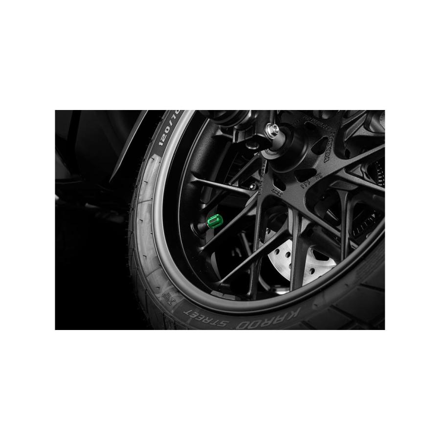 BIKERS (バイカーズ) エアバルブキャップ アルミ 2個 グリーン Rebel250 ZX-25R Z900RS YZF-R25 C0950-GRN | BIKERS | 02