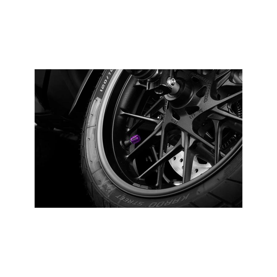 BIKERS (バイカーズ) エアバルブキャップ アルミ 2個 パープル Rebel250 ZX-25R Z900RS YZF-R25 15-24 C0950-PUR | BIKERS | 02