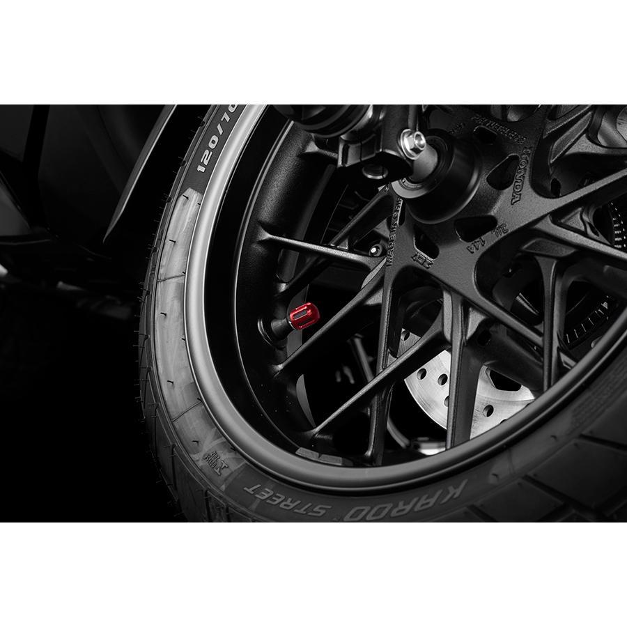 BIKERS (バイカーズ) エアバルブキャップ アルミ 2個 レッド Rebel250 ZX-25R Z900RS YZF-R25 C0950-RED | BIKERS | 03
