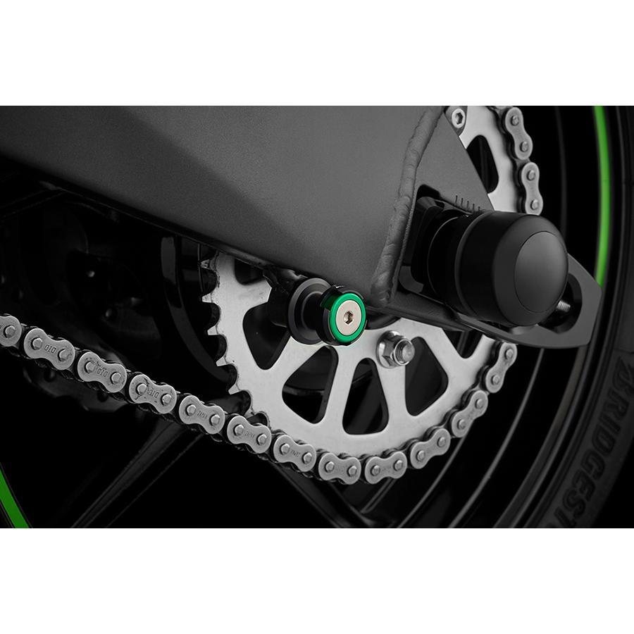 バイカーズ レーシングスタンドフック 2個 グリーン ZX-6R 19-23 Z1000 14-22 VERSYS 650 15-16 K0298-G | BIKERS | 01