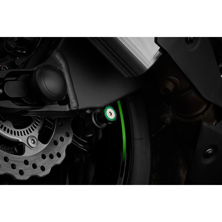 バイカーズ レーシングスタンドフック 2個 グリーン ZX-6R 19-23 Z1000 14-22 VERSYS 650 15-16 K0298-G | BIKERS | 02