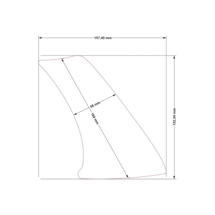ワンデザイン ニーパッド スポーツ 3 カーボン調 107x63mm 汎用 ユニバーサル BUMPS8P |  | 01
