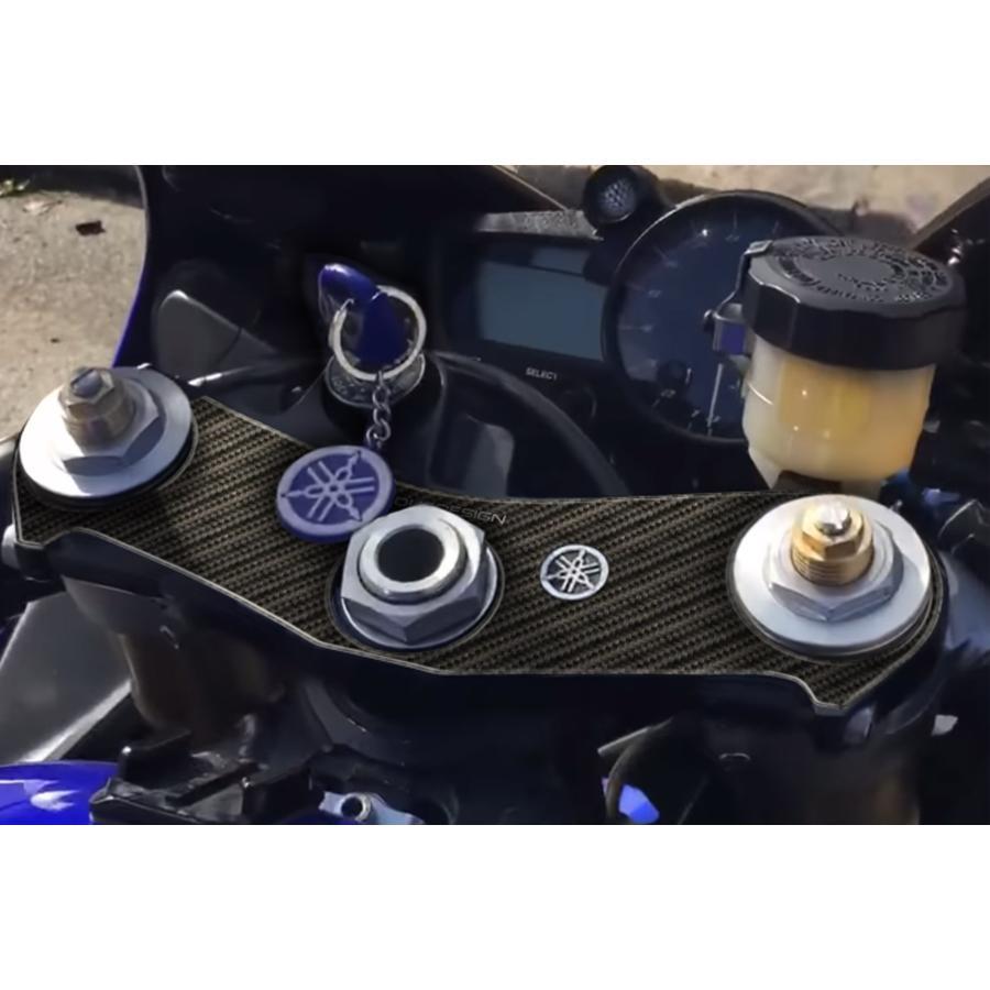 ワンデザイン トップブリッジステッカー カーボン調 YZF-R1 PPSY12P |  | 01