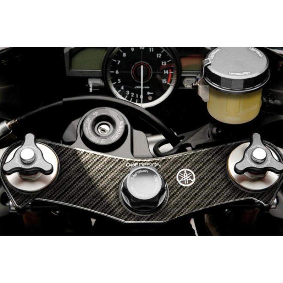 ワンデザイン トップブリッジステッカー カーボン調 YZF-R1 07-08 PPSY14P |  | 01
