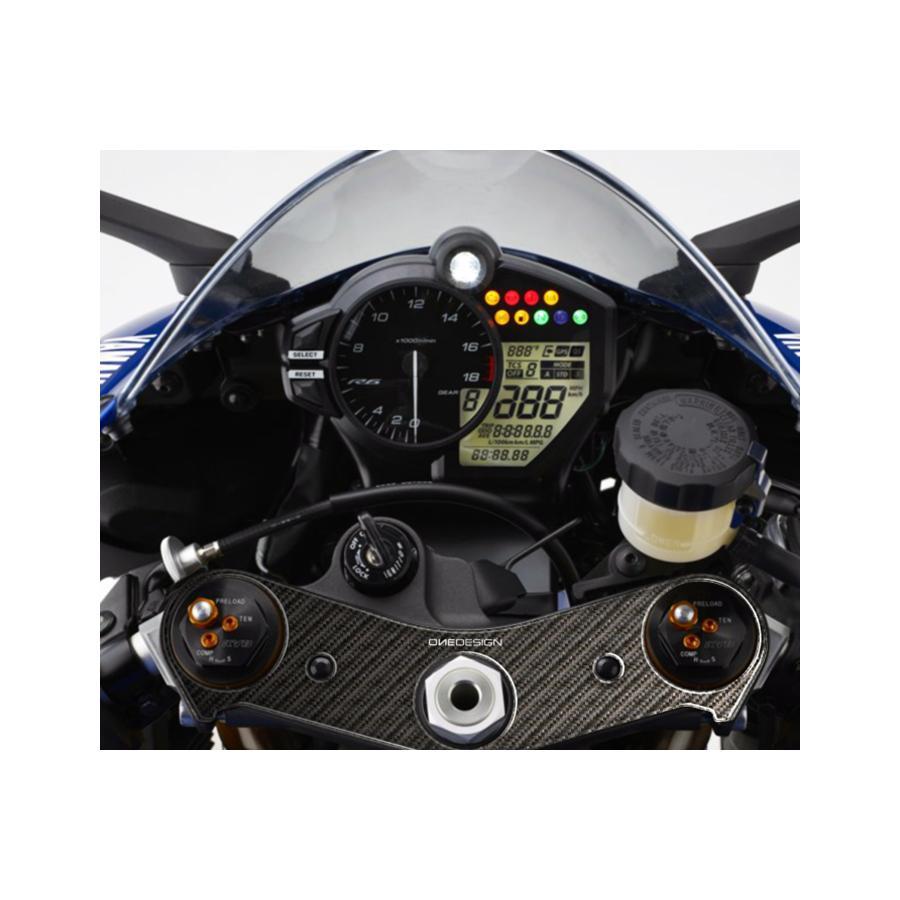 ワンデザイン トップブリッジステッカー カーボン調 YZF-R6 PPSY19P |  | 01
