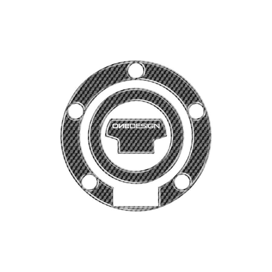 ワンデザイン フューエルキャップパッド カーボン調 主にYAMAHA 00- 一部車両除く PTGSY2P | 