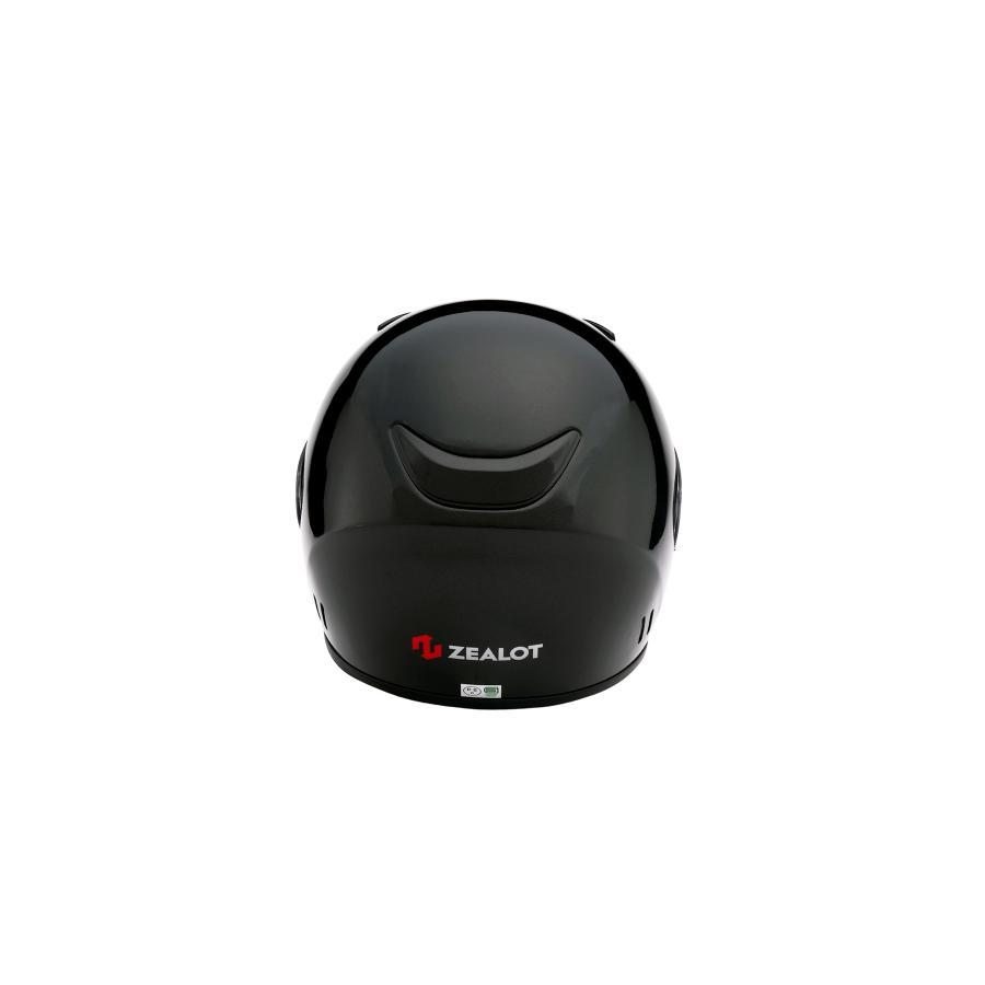 ZEALOT (ジーロット) ブレードランナー フルフェイスヘルメット ソリッド メタリック ブラック Lサイズ 59-60cm BRJ0010-L | ZEALOT | 04