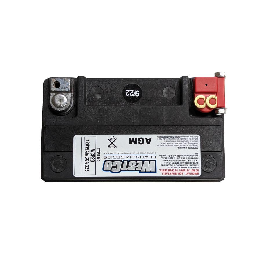ウエストコ バッテリー Platinum 12V/19Ah HARLEY-DAVIDSON WCP20 |  | 02