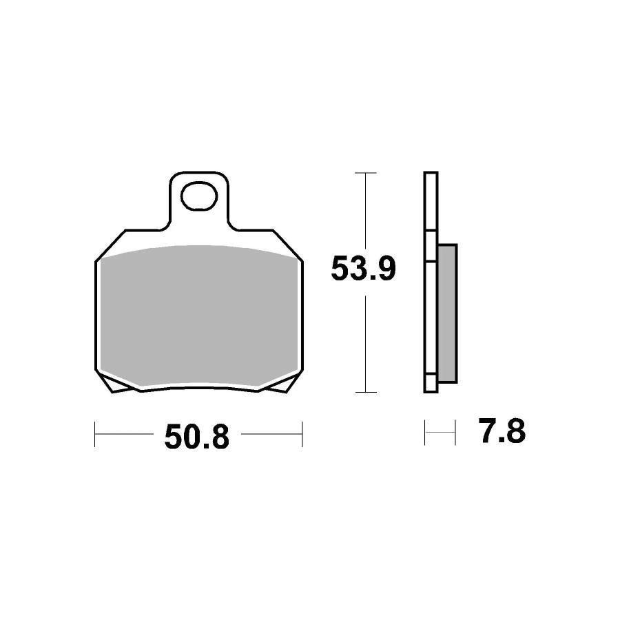 brembo (ブレンボ) セリエオロ セリエオロ ブレーキパッド SP (リア):【KAWASAKI】Ninja H2 CARBON(19-21) 07BB20SP | brembo | 01