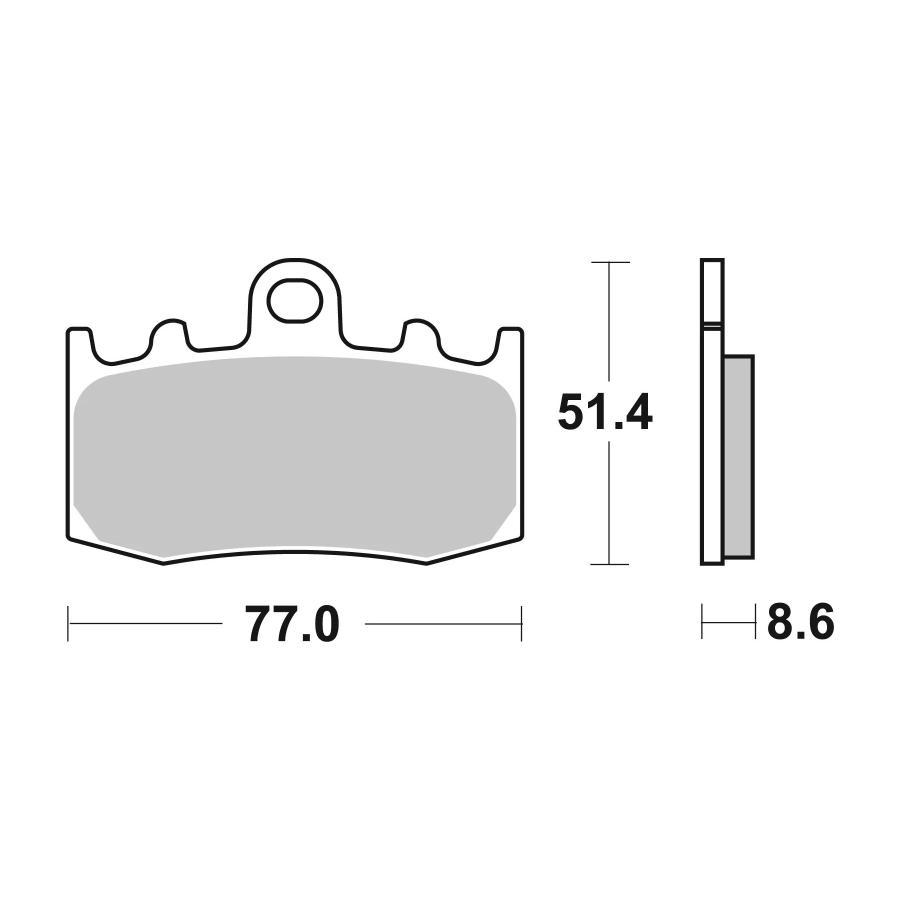brembo (ブレンボ) セリエオロ セリエオロ ブレーキパッド SA (SERIEORO) 07BB26SA | brembo | 02