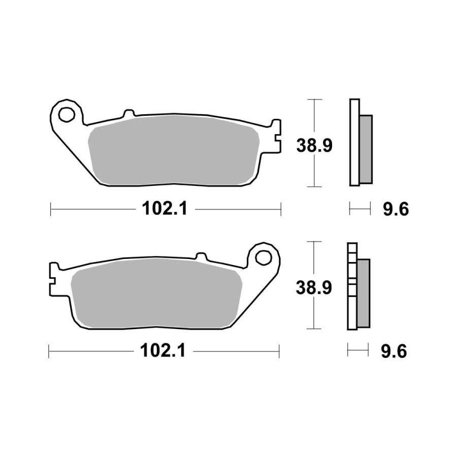 brembo (ブレンボ) セリエオロ セリエオロ ブレーキパッド SA (フロント):【YAMAHA】WR250X(07-17) 07HO41SA | brembo | 01