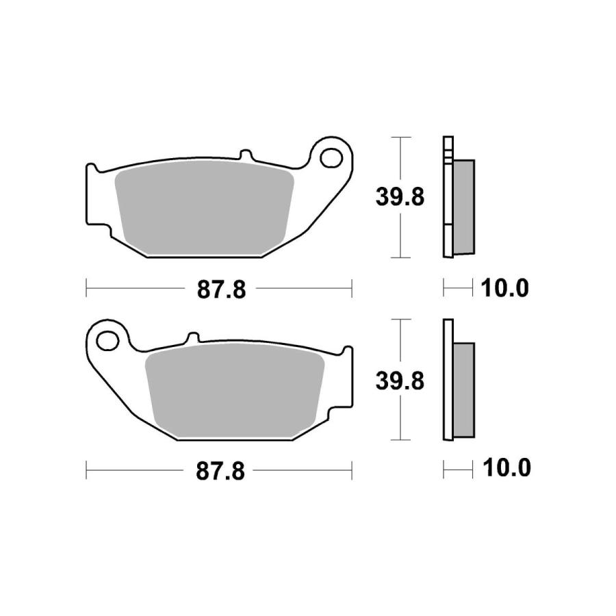 brembo (ブレンボ) セリエオロ セリエオロ ブレーキパッド CC (リア):【HONDA】CB125R(18-21),CB250R/ABS(18-21) 07HO61CC | brembo | 02