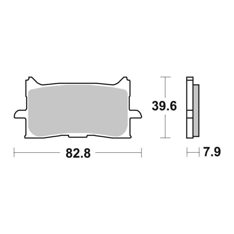 brembo (ブレンボ) セリエオロ セリエオロ ブレーキパッド LA (フロント):【HONDA】CB125R(18-21),CB250R/ABS(18-21) 07HO62LA | brembo | 02