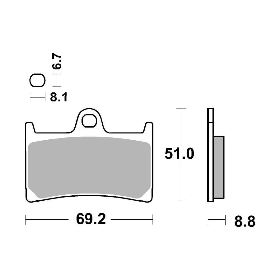 brembo (ブレンボ) セリエオロ セリエオロ ブレーキパッド SP (SERIEORO) 07YA23SA | brembo | 02