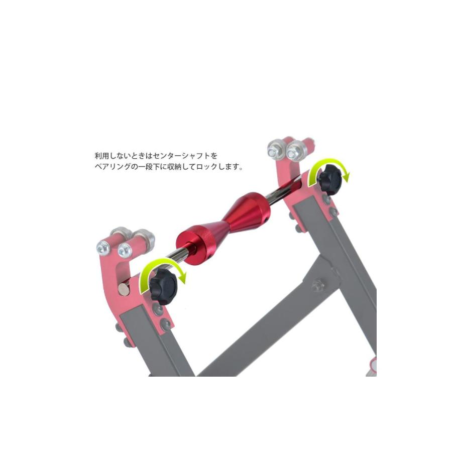 Plot (プロト) 折りたたみ式コンパクトホイールバランサー 21インチ対応 シャフト径Φ10 バランス調整 振れ調整 PGR0038 | plot | 03