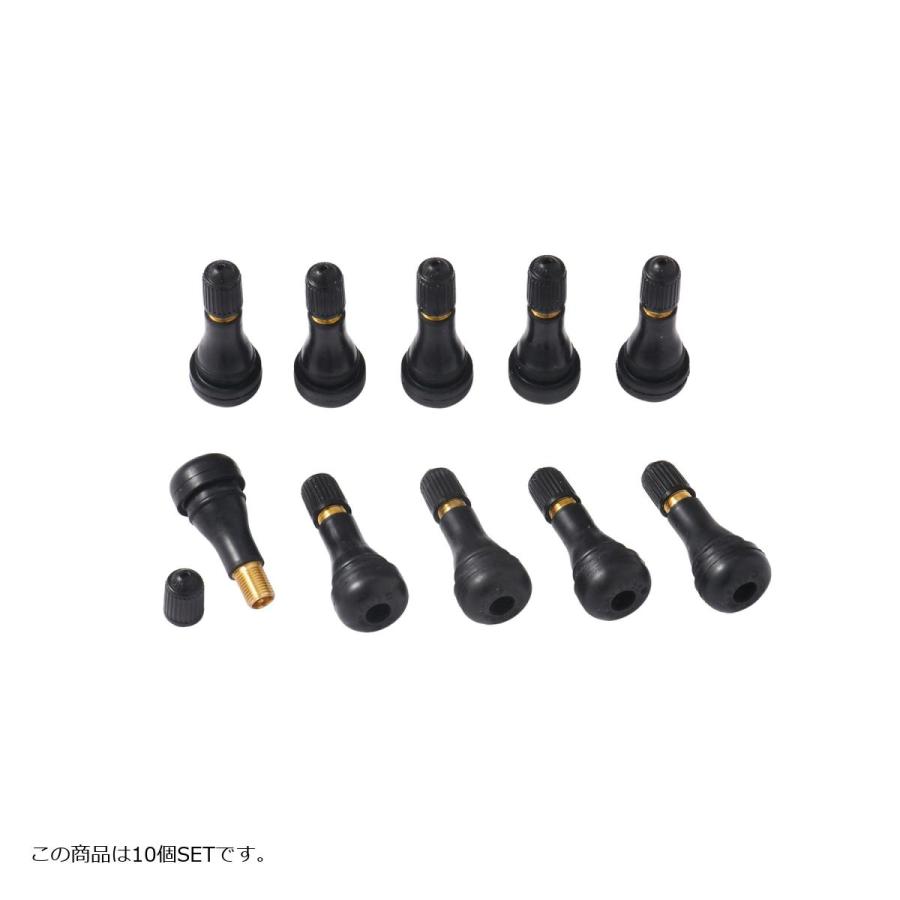 Plot (プロト) チューブレスエアバルブ ストレート/ロング 10個SET TR-413 スナップインタイプ 日本製 PGR0052 | plot