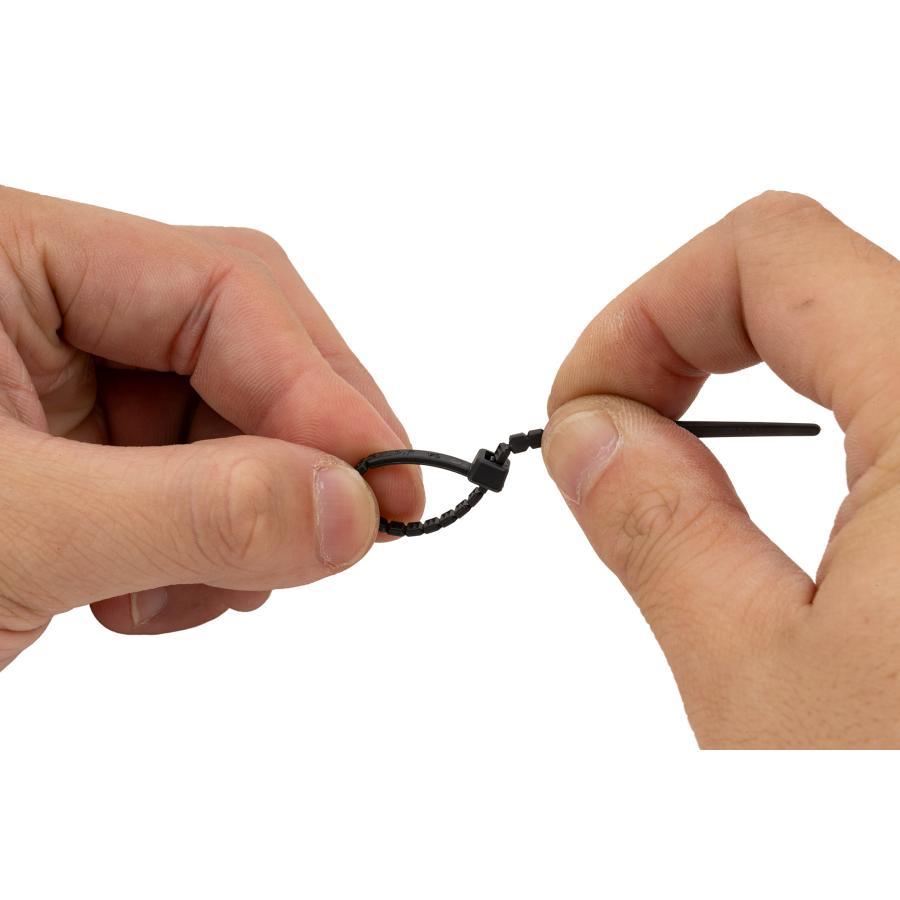 [特価品]プロト　メンテナンス 手で切る結束バンド　102mm　80pcs　ブラック 手でちぎれる　工具のいらない 配線 結束 固定 PGR0107 | plot | 04