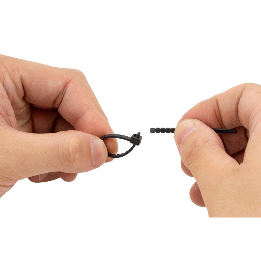 [特価品]プロト　メンテナンス 手で切る結束バンド　102mm　80pcs　ホワイト 手でちぎれる　工具のいらない 配線 結束 固定 PGR0108 | plot | 06