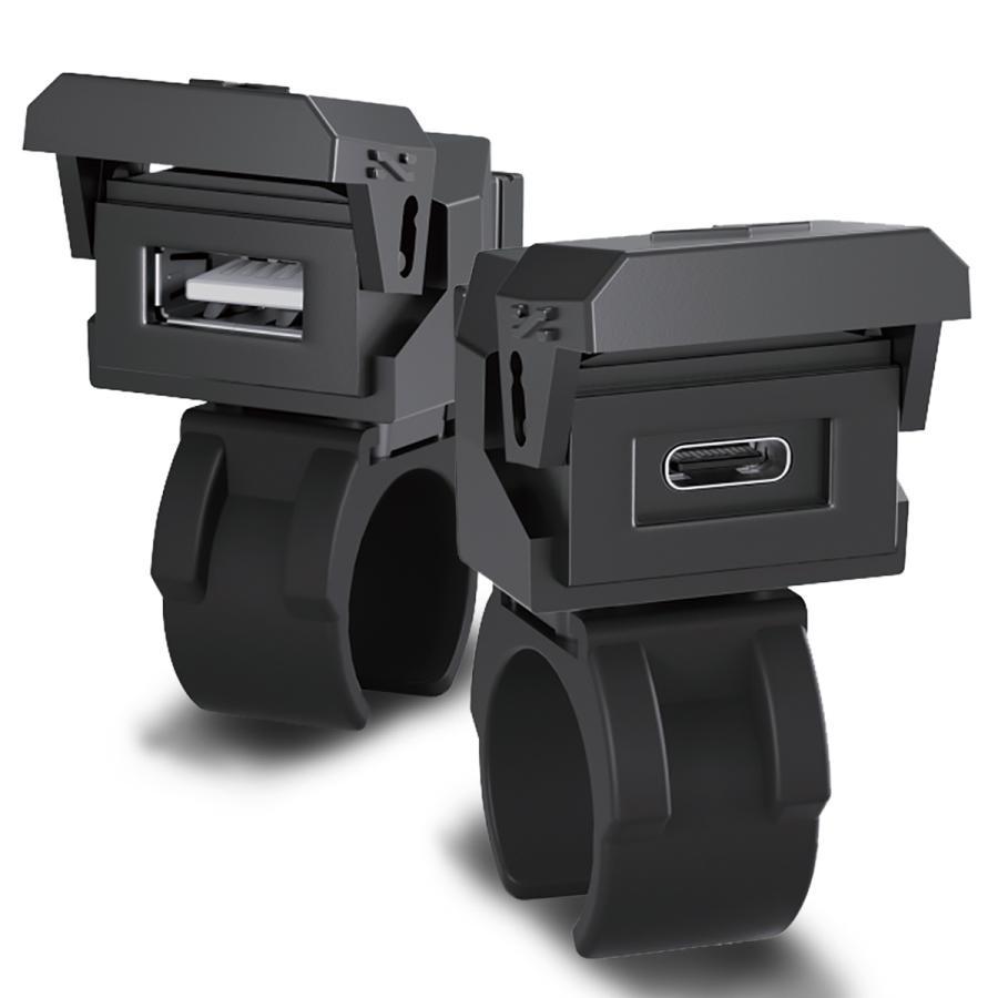 Plot (プロト) バイク用 USB電源 TYPE-A+C(タイプA+C) QC3.0/PD対応 MAX30W IP67 CE認証 防水 PTU003 | plot