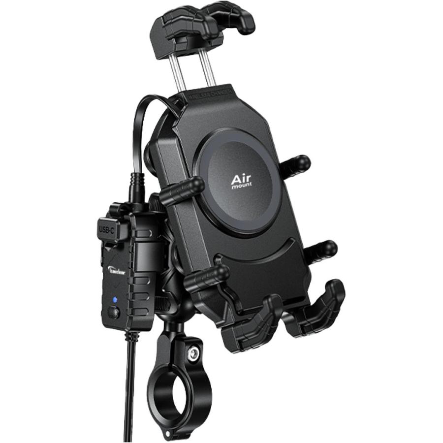 カエディア スマホホルダー (デビルホーンQI USB+Airマウント) KDR-M26A | 