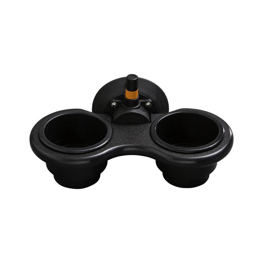 2カップホルダー 垂直面 真空マウント ブラック 17080 | 