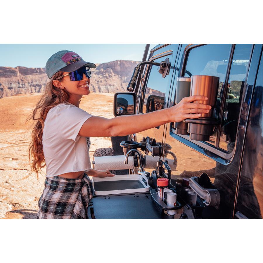 2カップホルダー 垂直面 真空マウント ブラック 17080 |  | 04