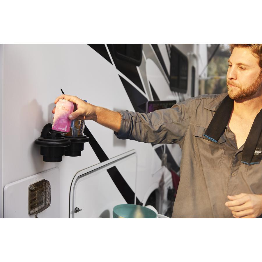 2カップホルダー 垂直面 真空マウント ブラック 17080 |  | 06