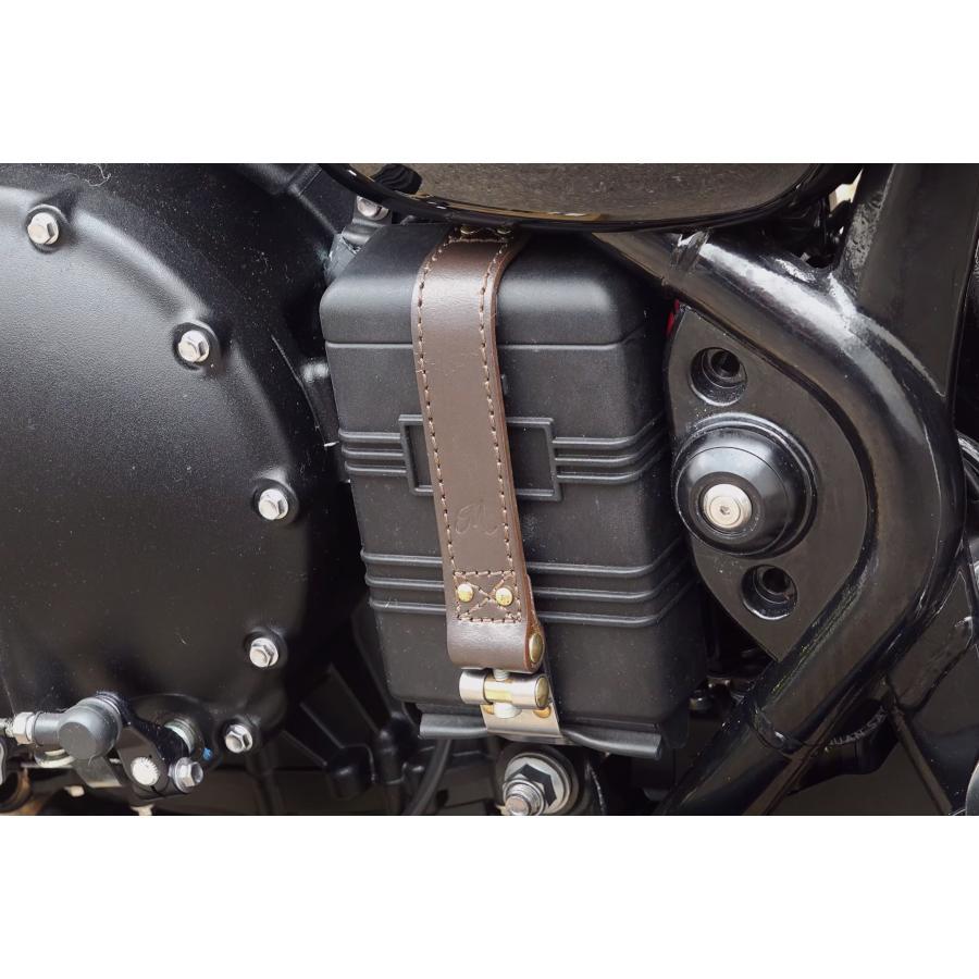 Motone(モートーン) バッテリーベルト BELTANE レザー ブラウン ボンネビル Bobber (17-25) Speedmaster (18-25) BBB002 |  | 01