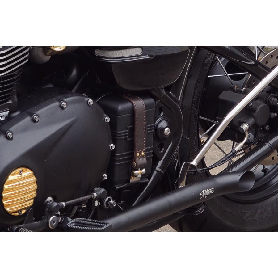 Motone(モートーン) バッテリーベルト BELTANE レザー ブラウン ボンネビル Bobber (17-25) Speedmaster (18-25) BBB002 |  | 03