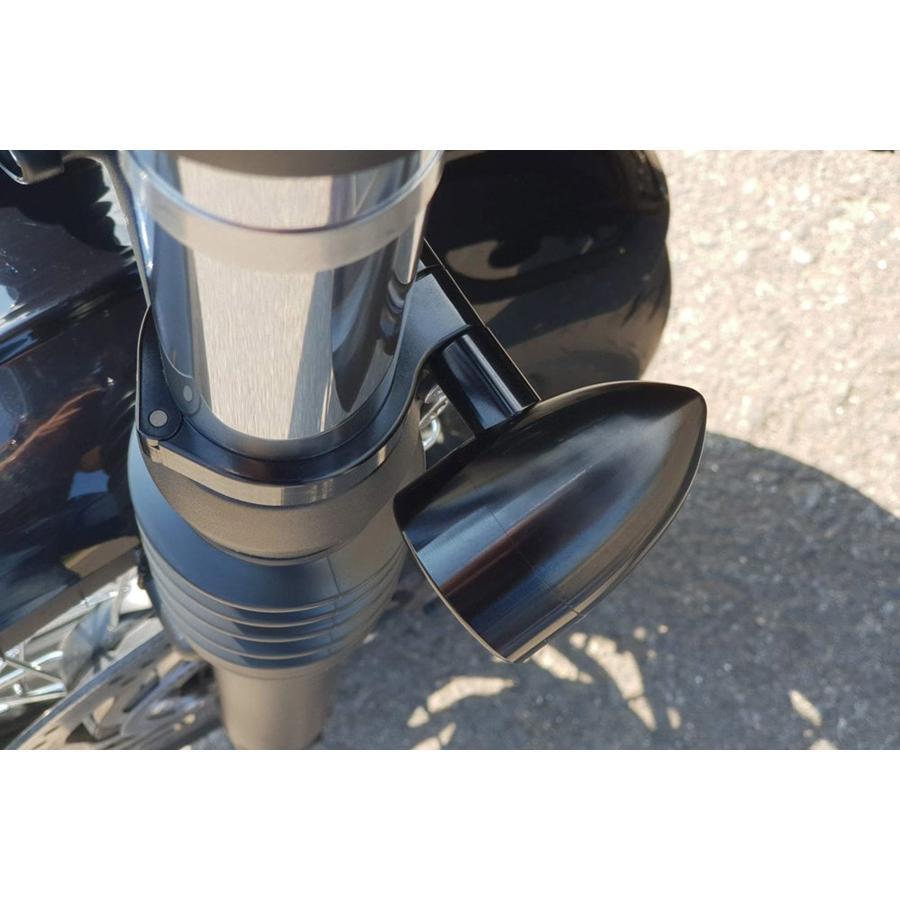 Motone(モートーン) フロントウインカーステー Φ47フォーククランプ M8用 ブラック ボンネビル Bobber (21-25) Speedmaster (21-25) CL8-047B |  | 01