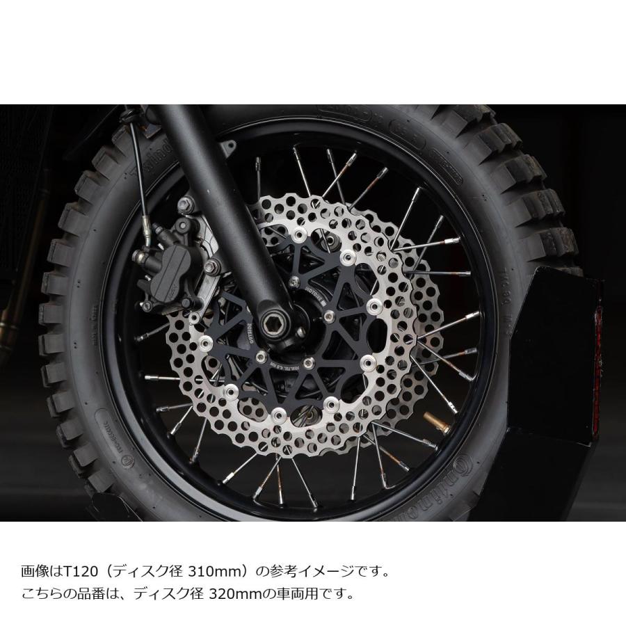MOTONE CUSTOMS(モートーンカスタムズ) フロントブレーキディスク BUZZSAW 320mm 2枚 SPEED TWIN 1200 DBR008+DBR008 |  | 01