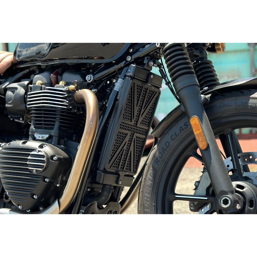 Motone(モートーン) ラジエターガード ユニオンジャック T100/T120 (16-25) SpeedTwin900 (16-25) スクランブラー Scrambler900 (17-25) KNS001 |  | 02