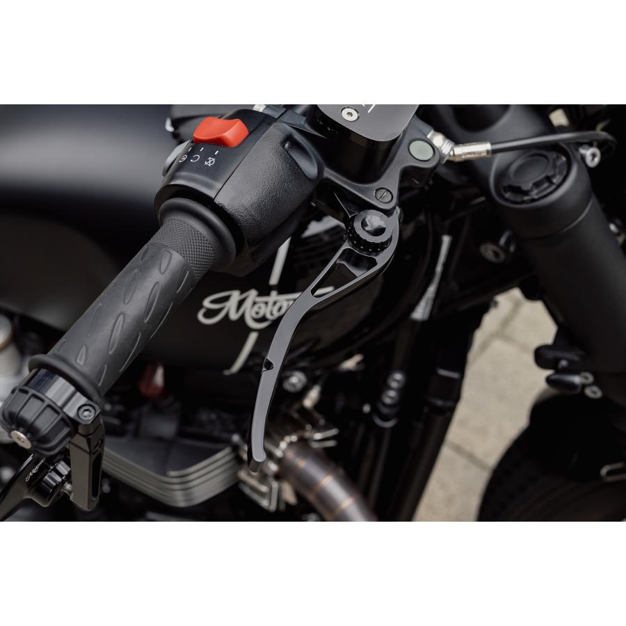 Motone(モートーン) レバーセット PIKE アルミ ブラック T100/T120 (05-25) SpeedTwin900 (16-24) スクランブラー Scrambler900 (06-25) LVR001 |  | 02
