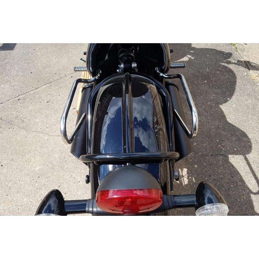 モートーン サドルバッグサポート 左右 ポリッシュ Bonneville Bobber Speedmaster MCB003 |  | 04