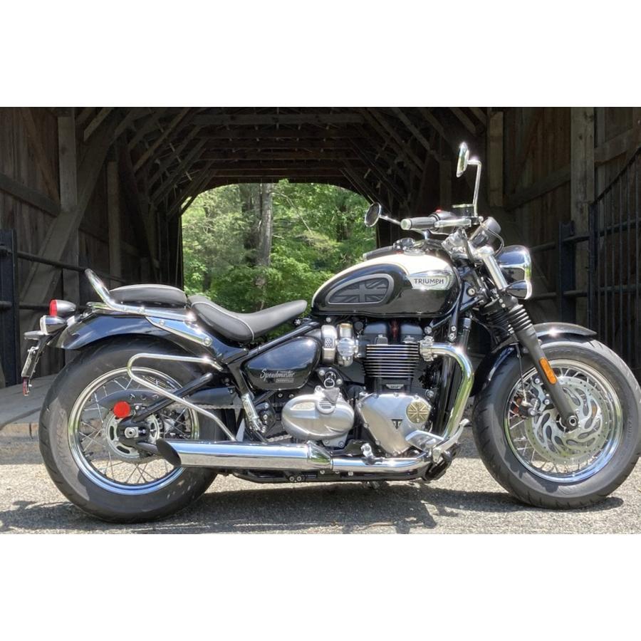 Motone(モートーン) サドルバッグサポート 左右 ポリッシュ ボンネビル Bobber (17-25) Speedmaster (18-25) MCB003 |  | 05