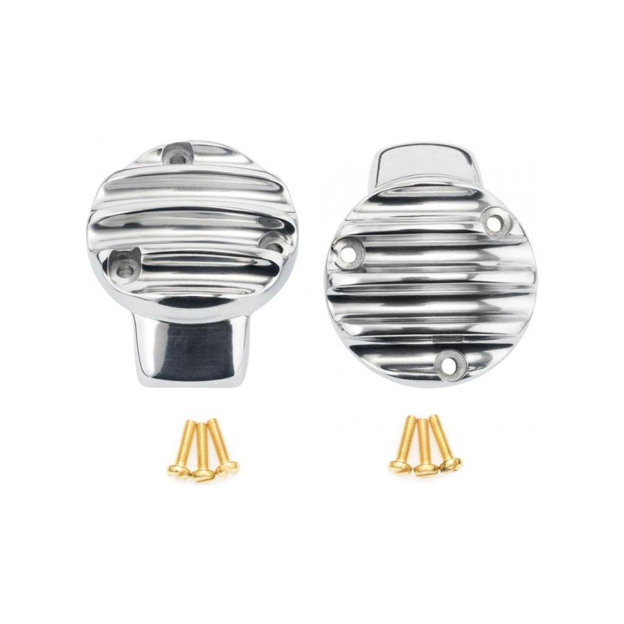 Motone(モートーン) スロットルボディカバー リブ ポリッシュ T120 (16-25) スラクストン Thruxton1200/R/RS (16-24) Bobber (17-25) MMU015 | 