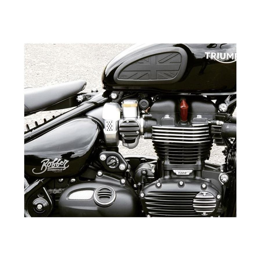 Motone(モートーン) スロットルボディカバー リブ ブラック T120 (16-25) スラクストン Thruxton1200/R/RS (16-24) Bobber (17-25) MMU017 |  | 04