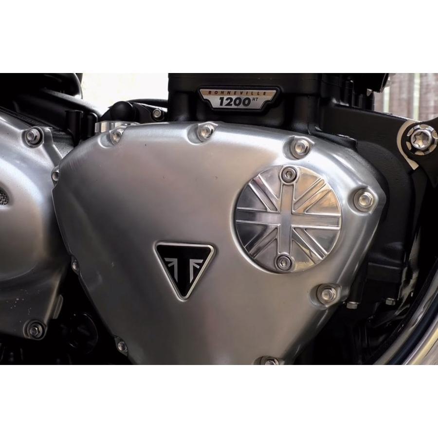 Motone(モートーン) ジェネレーターバッジ ユニオンジャック ポリッシュ T100/T120 (16-25) SpeedTwin900 (16-25) スクランブラー Scrambler900 (17-25) MMU020 |  | 01