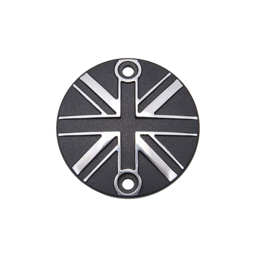 Motone(モートーン) ジェネレーターバッジ ユニオンジャック ブラック/ポリッシュ T100/T120 (16-25) SpeedTwin900 (16-25) スクランブラー900 (17-25) MMU021 | 