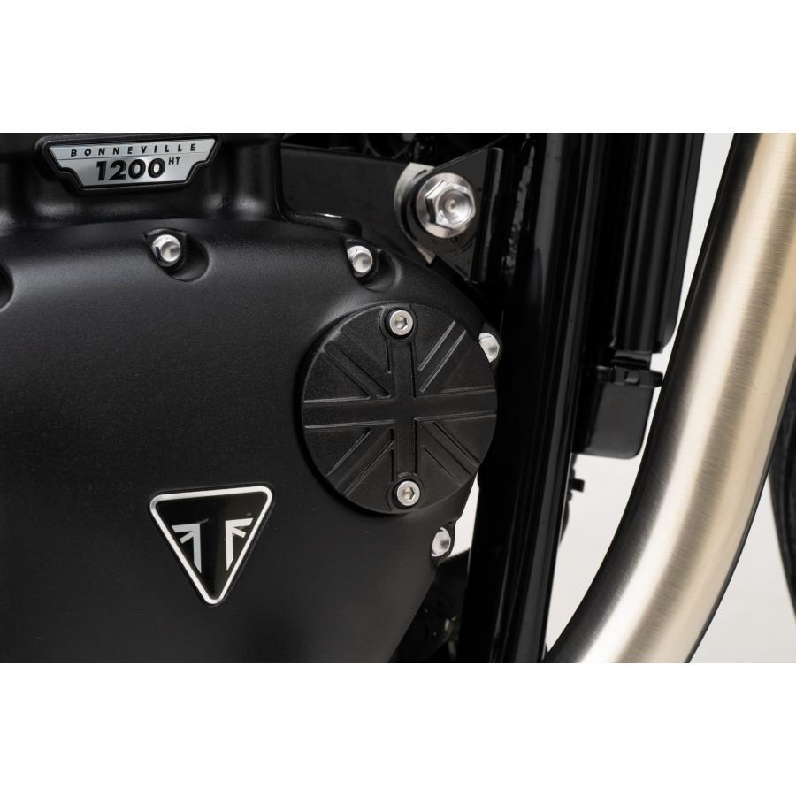 Motone(モートーン) ジェネレーターバッジ ユニオンジャック ブラック T100/T120 (16-25) SpeedTwin900 (16-25) スクランブラー Scrambler900 (17-25) MMU022 |  | 01