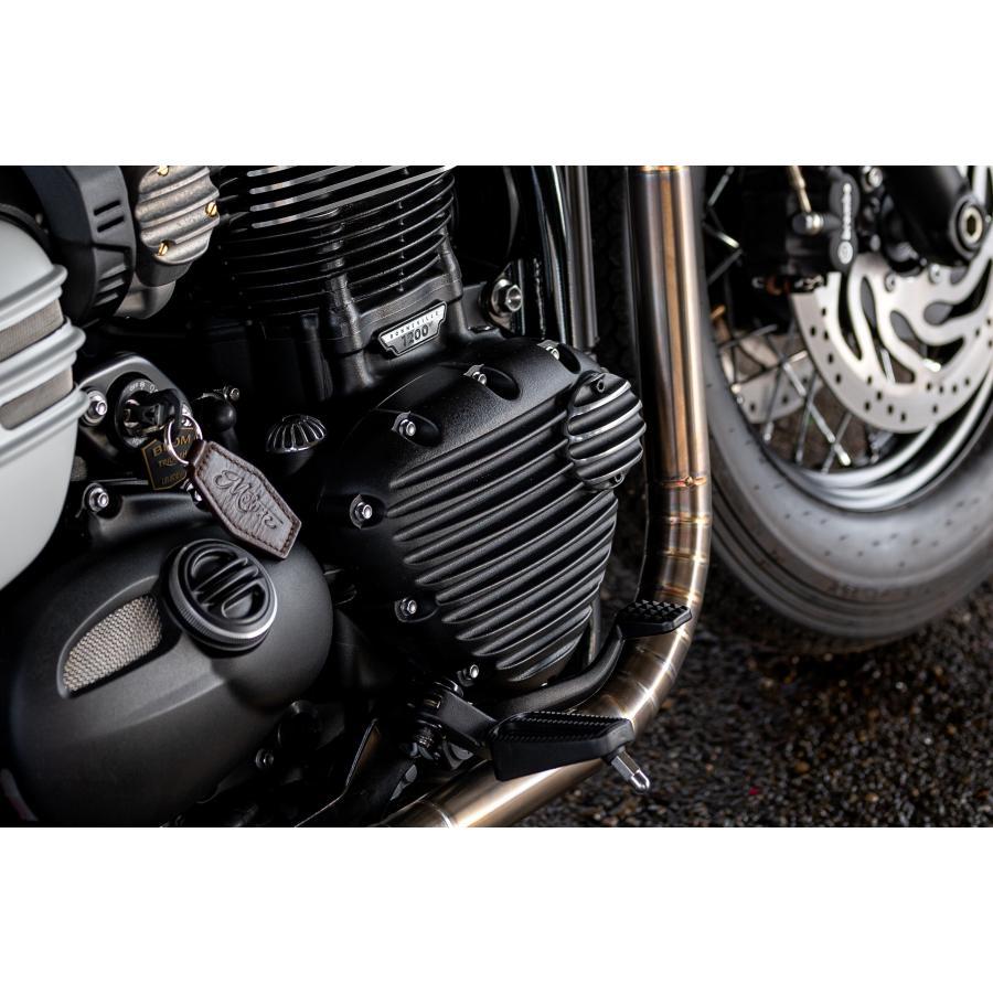 Motone(モートーン) ジェネレーターバッジ リブ ブラック/ポリッシュ T100/T120 (16-25) SpeedTwin900 (16-25) スクランブラー Scrambler900 (17-25) MMU026 |  | 03