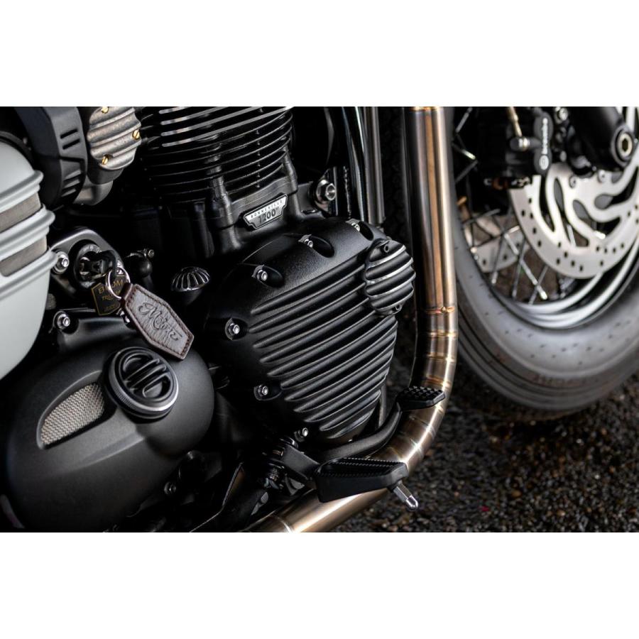 Motone(モートーン) ジェネレーターバッジ リブ ブラック/ポリッシュ T100/T120 (16-25) SpeedTwin900 (16-25) スクランブラー Scrambler900 (17-25) MMU026 |  | 03