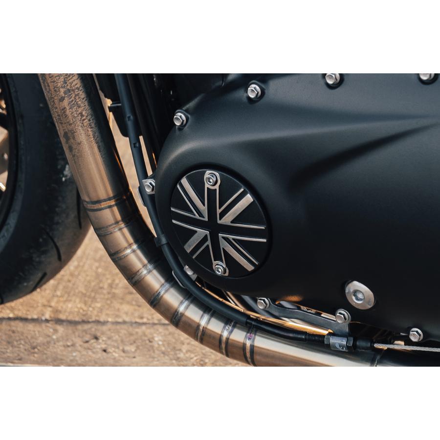 Motone(モートーン) クラッチバッジ ユニオンジャック ブラック/ポリッシュ T100/T120 (16-25) SpeedTwin900 (16-25) スクランブラー900 (17-25) MMU031 |  | 03
