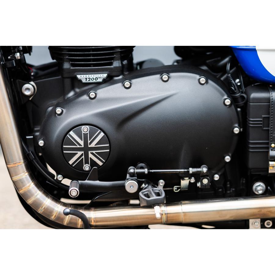 Motone(モートーン) クラッチバッジ ユニオンジャック ブラック/ポリッシュ T100/T120 (16-25) SpeedTwin900 (16-25) スクランブラー900 (17-25) MMU031 |  | 04