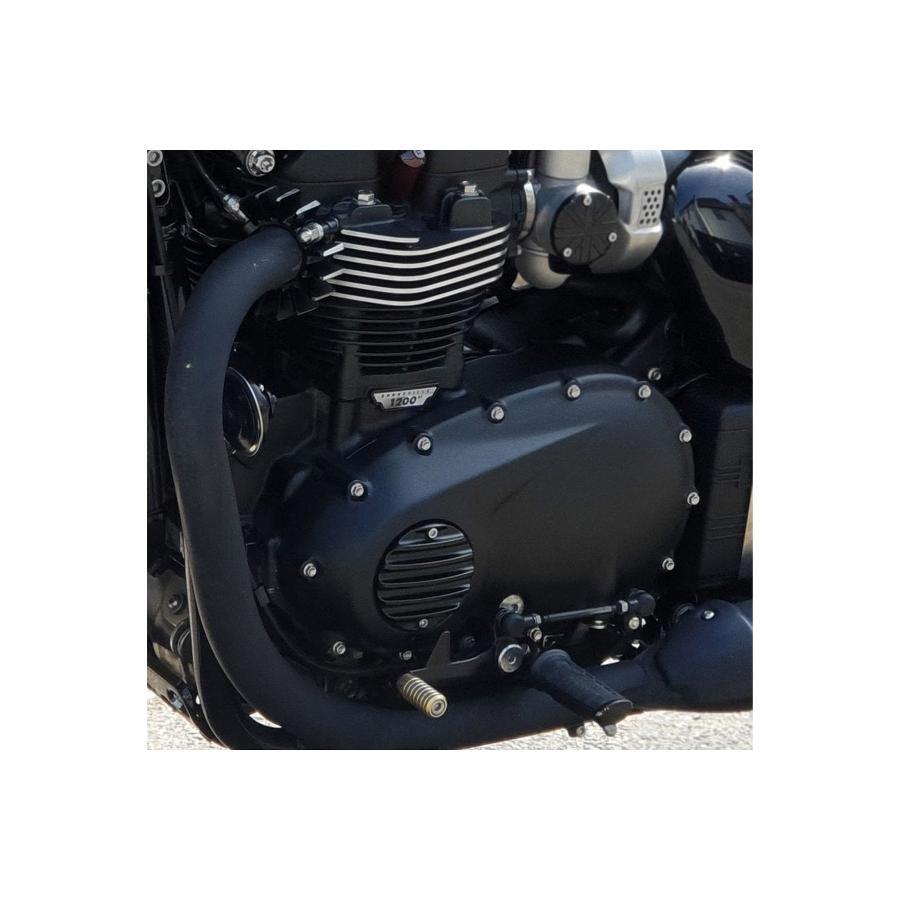 Motone(モートーン) クラッチバッジ リブ ブラック T100/T120 (16-25) SpeedTwin900 (16-25) スクランブラー Scrambler900 (17-25) MMU037 |  | 04